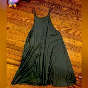 Angie L olive green viscose dress